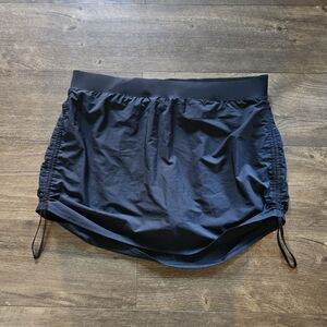 Torrid Swimsuit Black Drawstring Swim Skirt With Brief Size 3X